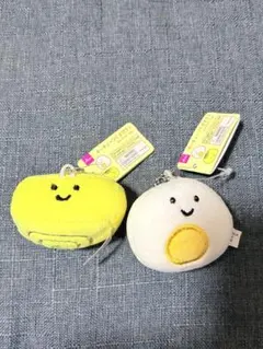 ダイソー　食べ物　キーチェーン　たまごシリーズ