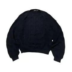 90s Claiborne black design knit usa製