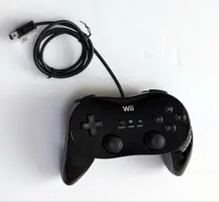 【新品】純正 Wii U プロコントローラー ブラック 充電ケーブル カバー付き 新品】純正 Wii U プロコントローラー ブラック 充電ケーブル