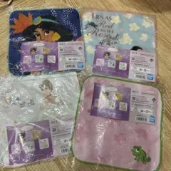 Disney ディズニープリンセス　一番くじ　F賞　ハンドタオル 4枚セット