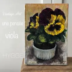 antique油彩画 F4バラ 油絵 絵画 ヴィンテージ アンティーク薔薇 額装