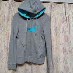 PUMA グレーターコイズ フルジップパーカー　L