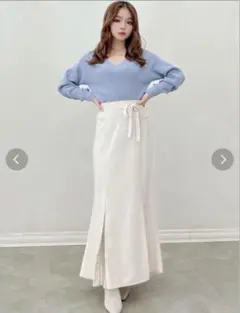 RESEXXY リゼクシー プリーツ マーメイドスカート アイボリー 白 春