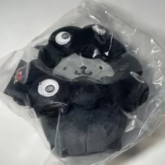 サンリオ　ポムポムプリン ミャクミャク　黒　ぬいぐるみBC　カラビナ付き