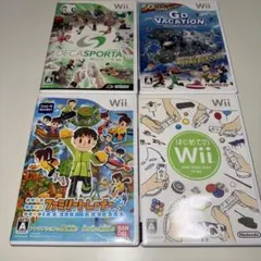 Wii デカスポルタ GO VACATION ファミリートレーナー4本セット