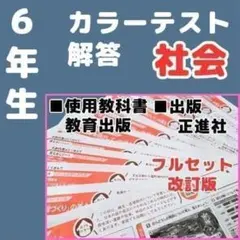 6年生 小6】理科 カラーテスト みなおしシート 復習 教育出版 青葉