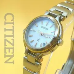 シチズン クロッシー 電波ソーラー レディース XC デイト 稼働品
