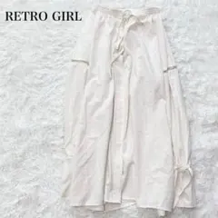 レトロガール はしごレースリボンチュニックシャツ 前後2WAY フェミニン 上品
