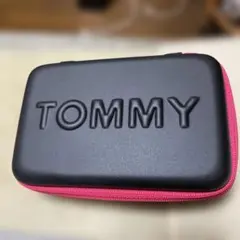TOMMY トラベルポーチ 黒/ピンク