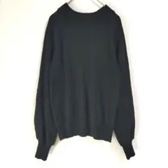 〈ロージー〉長袖ニット　袖レース　黒　小さいサイズ　XS