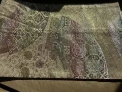 金色系 幾何学模様 袋帯
