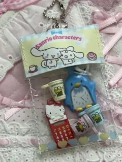 サンリオパッケージ風ミニ小物入れ　レトロミニチュアチャーム　ガチャ