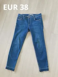 ZARA ザラ デニムパンツ ブルー レディース スキニー EUR38