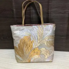 帯リメイク　トートバッグミニ　B4