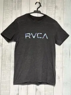 RVCA ルーカ ロゴTシャツ チャコールグレー Sサイズ 花柄プリントのサムネイル
