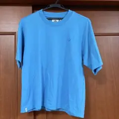 【値下げ】adidas アディダス Tシャツ ブルー トレフォイルロゴのサムネイル