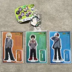 くら寿司　ヒロアカ　アクリルスタンド 3体セット おまけ付き