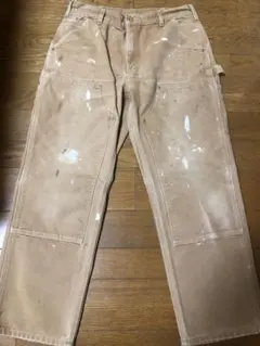 Carharttカーハート ダブルニー ブラウン usa製 34×30