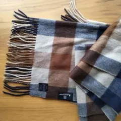 Aquascutum カシミヤチェックマフラー
