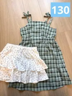 JENNI LOVE キャミワンピースと花柄スカート　130