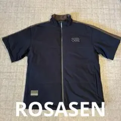 ロサーセン ネイビー 中綿 半袖 ブルゾン Lサイズ ストレッチタフタ