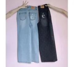 エピヌ　epine é rhinestone jeans ラインストーン デニム épine エピヌ é rhinestone jeans