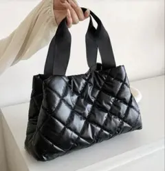 キルティング　バッグ　新品　ブラック