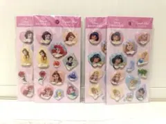 【新品未開封】セリア ディズニープリンセス カプセルシール シャカシャカ 4枚