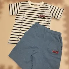 petit main⭐︎ボーダーTシャツとショートパンツセット110