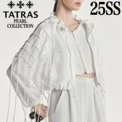 未使用級 タトラス ピネアータ25SS ショートブルゾン クロップド ホワイトのサムネイル