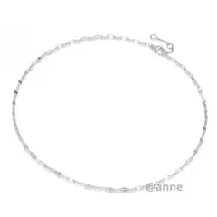 ネックレス ペタルチェーン シルバー オシャレ 新品 サージカルステンレス 人気