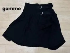 gomme ダブルベルト　フレアスカート　Mサイズ　ブラックのサムネイル