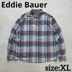 Eddie Bauer エディーバウアー XL マドラスチェックシャツ 長袖のサムネイル