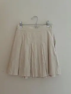 Heather ベージュ プリーツミニスカートのサムネイル