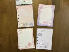 20枚)4種類サンリオ・星のカービィ 6穴リフィルセット　シール帳