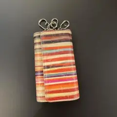 Paul Smith ストライプ レザーキーケース