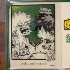 僕のヒーローアカデミア　箔入りアクリルカード 緑谷出久 爆豪勝己