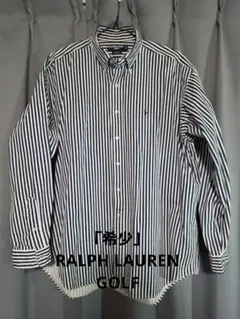 希少！ラルフローレン ゴルフ ストライプ BDシャツ XL ネイビー ゆるだぼ