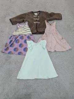 90㌢　カラフルなキッズ服 4点セット