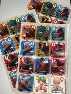 僕のヒーローアカデミア　新十傑　イラストシール　ジャンプgiga 2024 付録