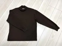 【UNIQLO】Lサイズ／ブラッシュドモックネックTシャツ