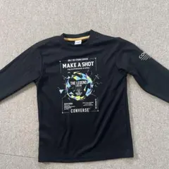 CONVERSE ブラック 長袖カットソーバスケットボールウエア