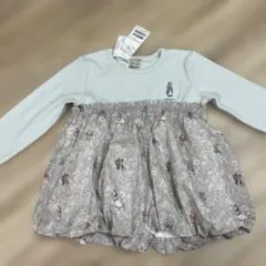 【タグ付き未使用】petit main ピーターラビット 長袖トップス 110