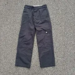 30x32 ブラック DICKIES ダブルニー Loose Fit