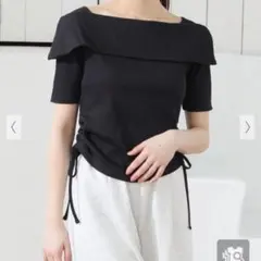 honeys オフショルトップス　ブラック　Sのサムネイル