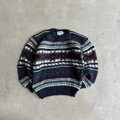 90s カナダ製 MANNOK ノルディック ウールニット XSのサムネイル