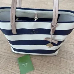 kate spade ストライプ トートバッグ