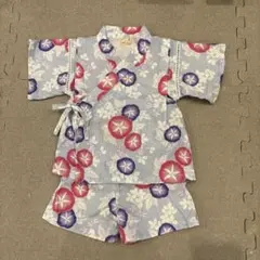 petit main 朝顔柄 甚平 80cm