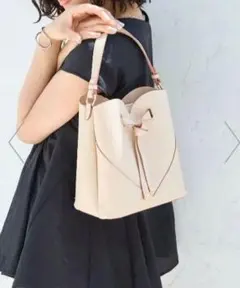 2Way VIS ピンク リボンデザイン ショルダーバッグ