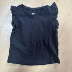 H&M オーガニックコットン Tシャツ 92cm 黒